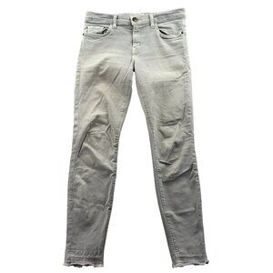 Current/Elliott Womens Jeans Size 28 Gray Low Rise Skinny Frayed Hem Ankle